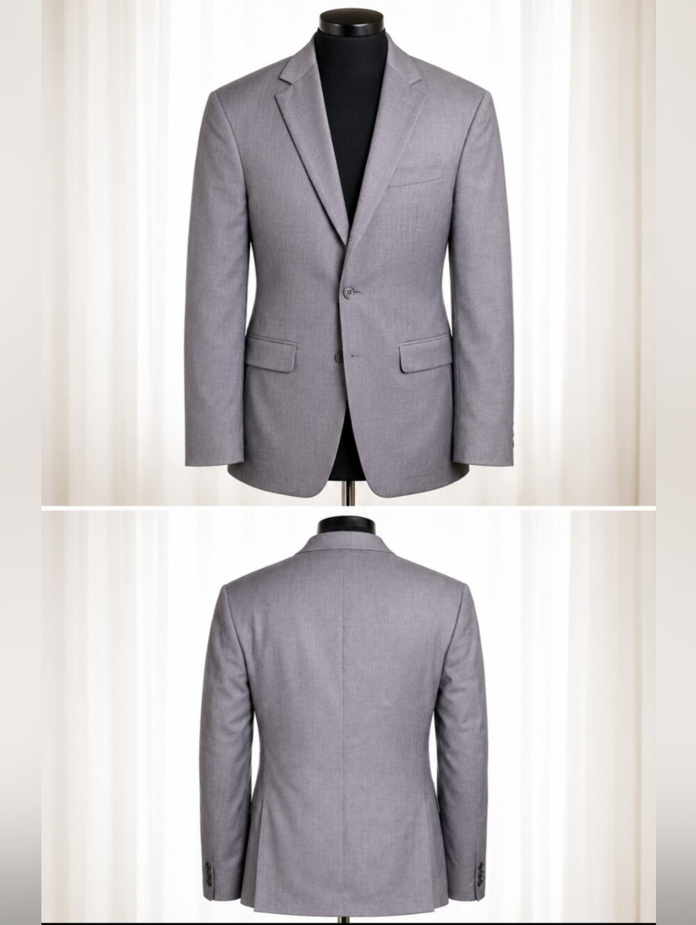 Michael Kors 44R Gray 100% Wool Blazer Sport Coat Business Formal Men's
